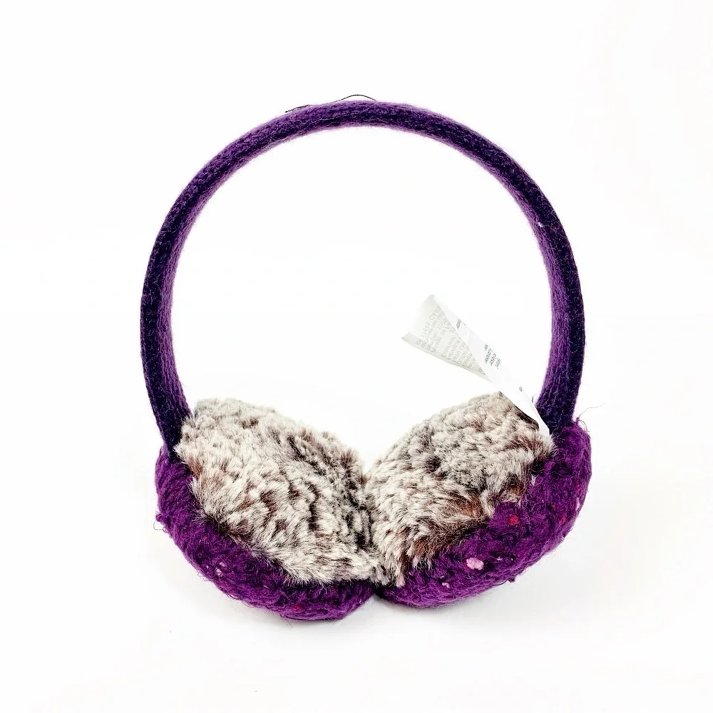 Cuddl Duds Purple Glove & Ear Muff Set • Touchscreen Gloves • Cozy Winter Gift